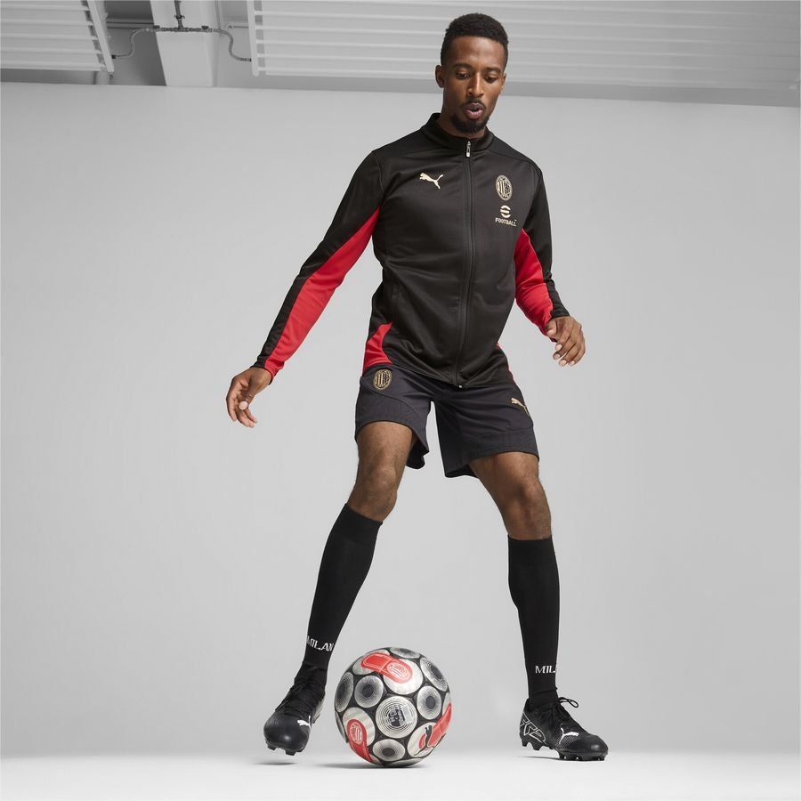 Milan Training Jacket - PUMA Black/For All Time Red