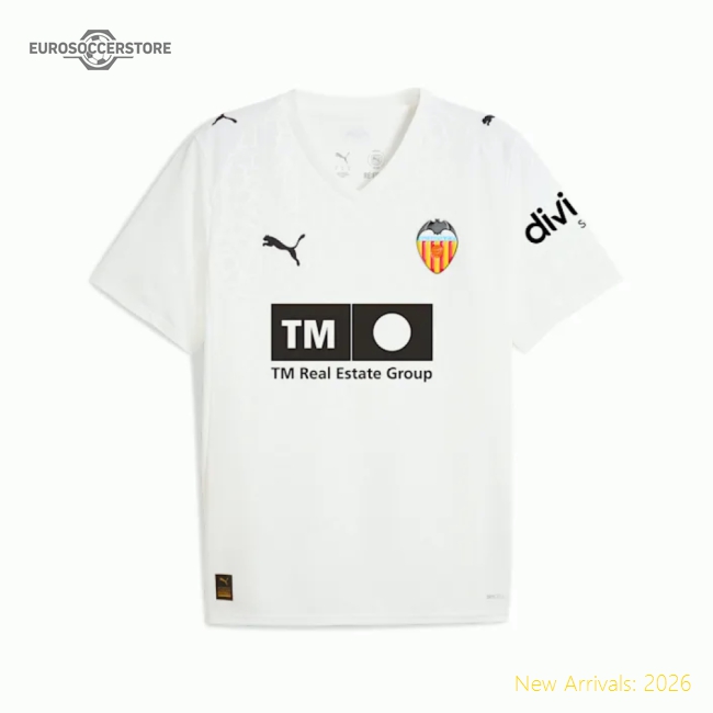 2025-2026 Valencia Home Kit Shirt For Men And Women Fan Edition