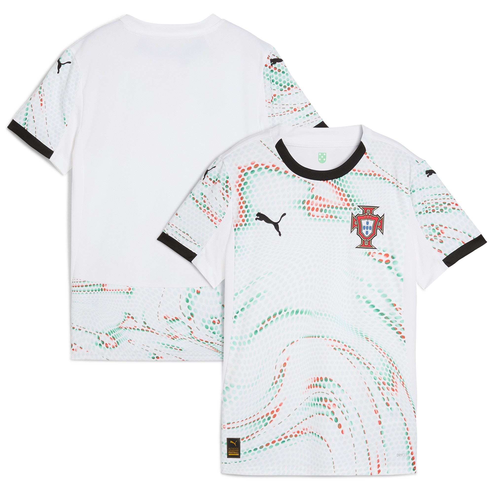 [JED] Youth Portugal National Team Women's 2025 Away Replica Jersey - White