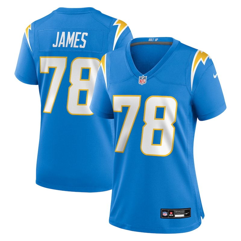 None Andre James LA Chargers Powerful Pro-Level Jersey Football Appare