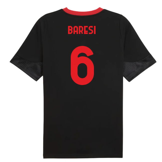 2025-2026 AC Milan Home Kit (Black) | Affordable | Elite