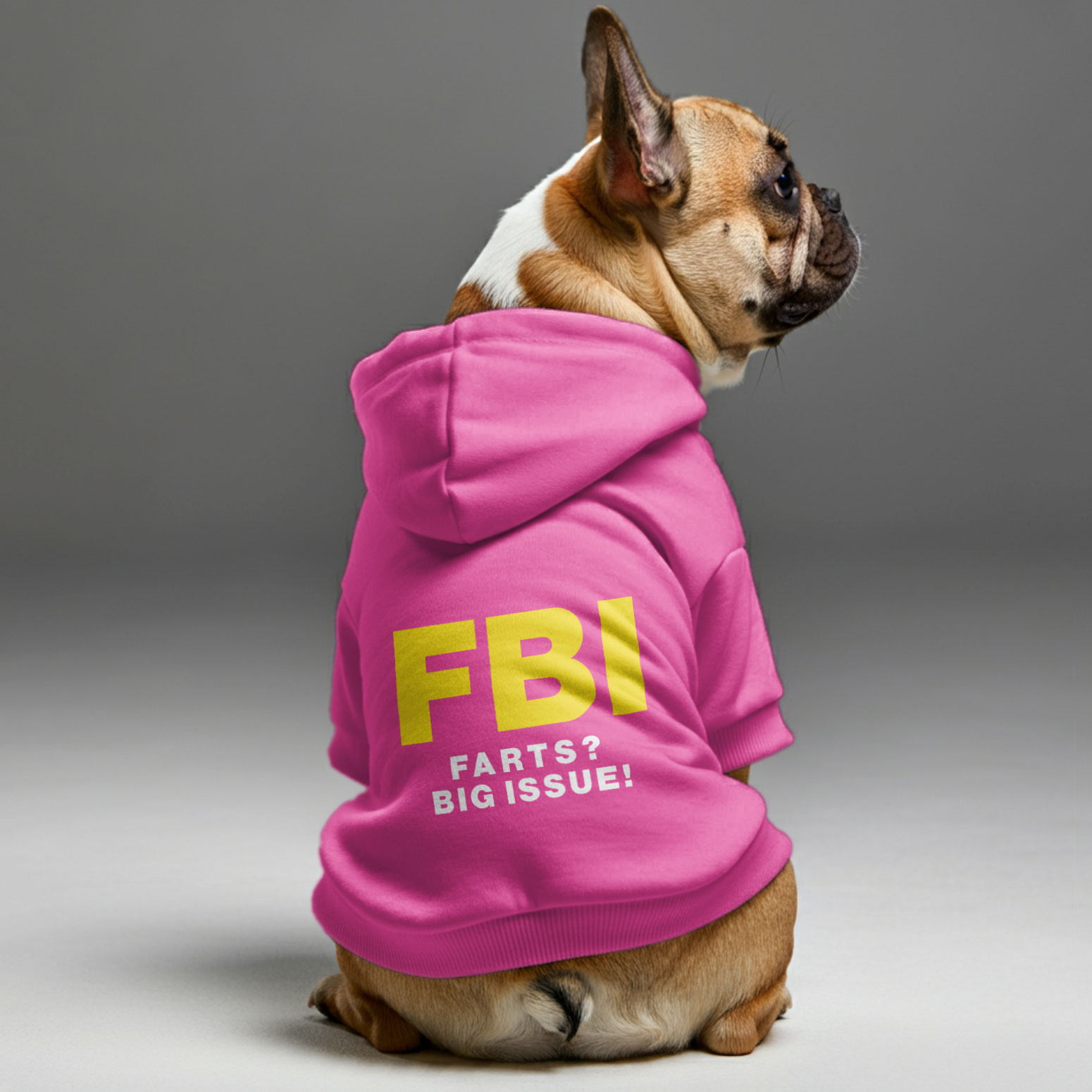 Stylish Fbi ( Farts? Big Issue! ) - Personalized French Bulldog Hoodi...