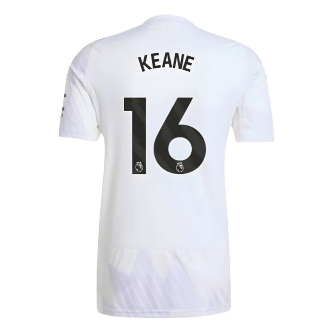 Man Utd 2025-20 Away Football Kit Keane Name & Number M S