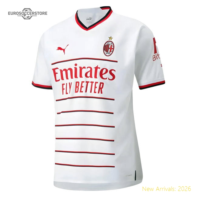 Ac Milan Away Kit 2022-2023 Game Wear Jersey Ready