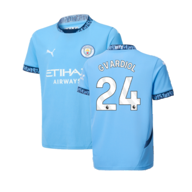Top Grade 2024-2025 Man City Home With Vintage Design - Long Lasting