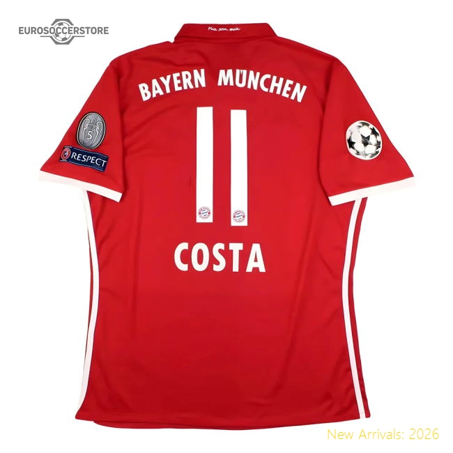 Fan-Favorite Bayern Munich 2016-17 Home (Costa #11) (Xl) (Excellent)