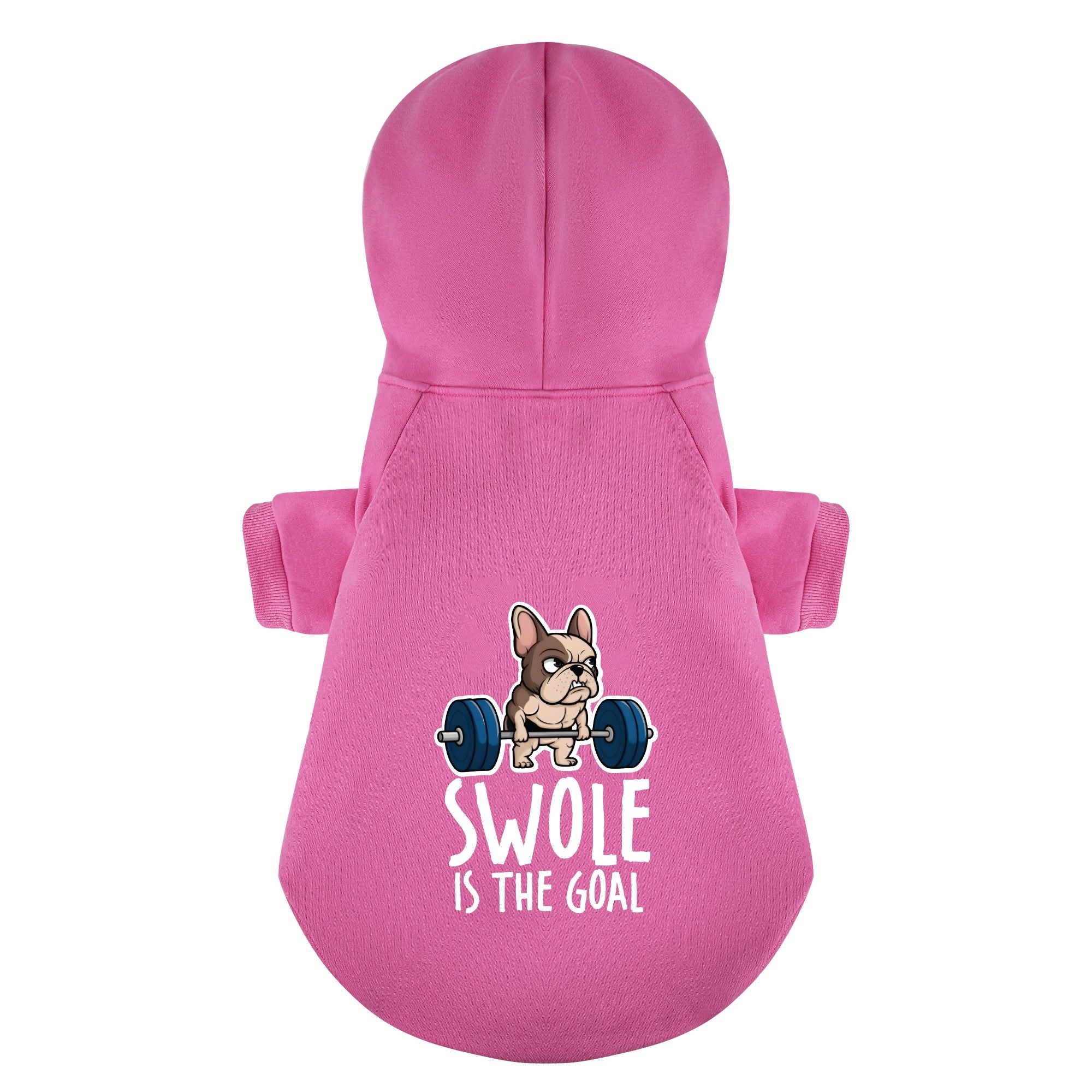Swole Is The Goal - Stylish Personalized French Bulldog Hoodies With Funny Quotes – Stylish, Cozy, And Premium 100% Cotton For Frenchie Fans