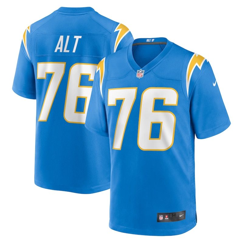 None Joe Alt LA Chargers Timeless Official Jersey Game Day Wear