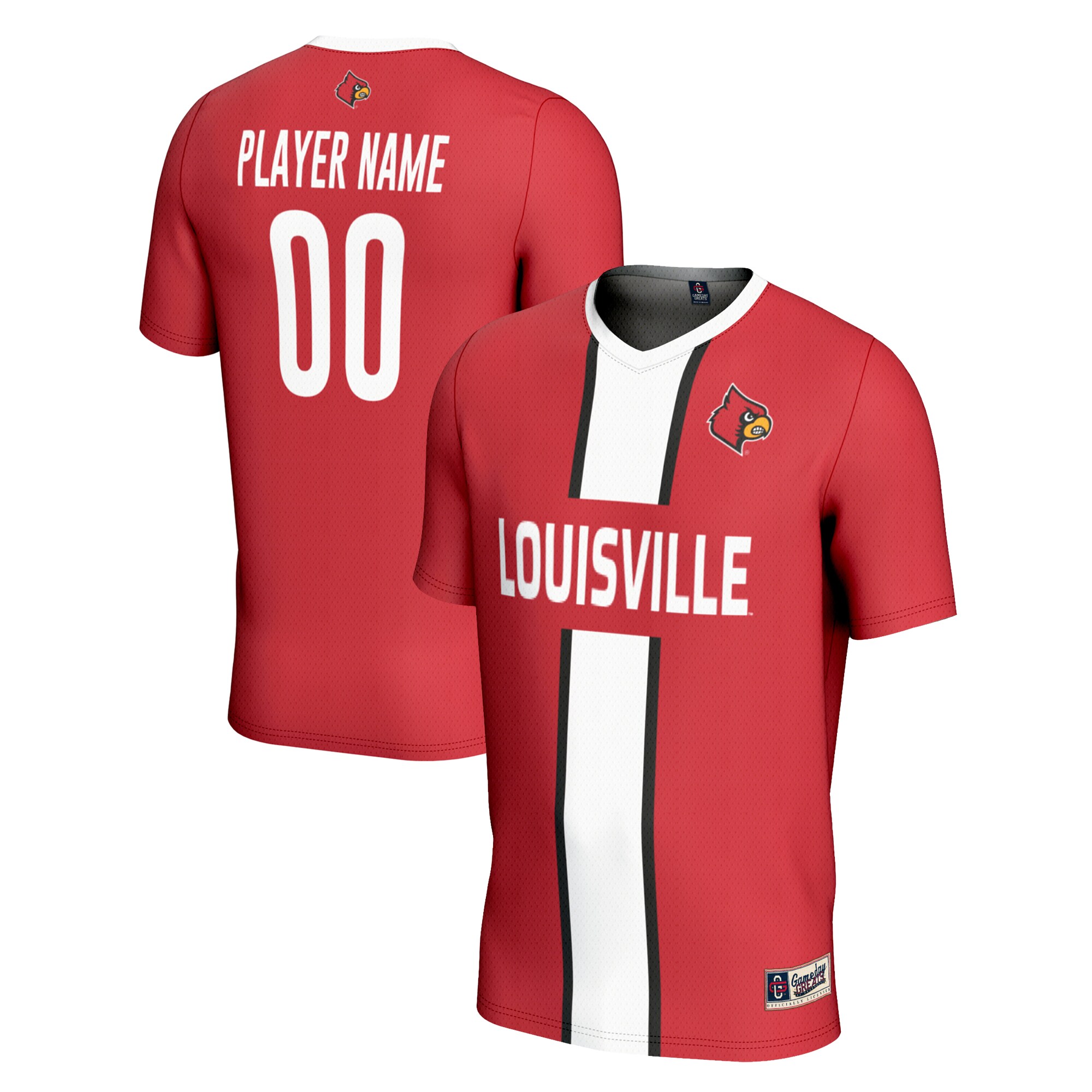 [LK] Louisville Cardinals GameDay Greats Youth Lightweight Pick-A-Player NIL Men's Soccer Jersey - Red