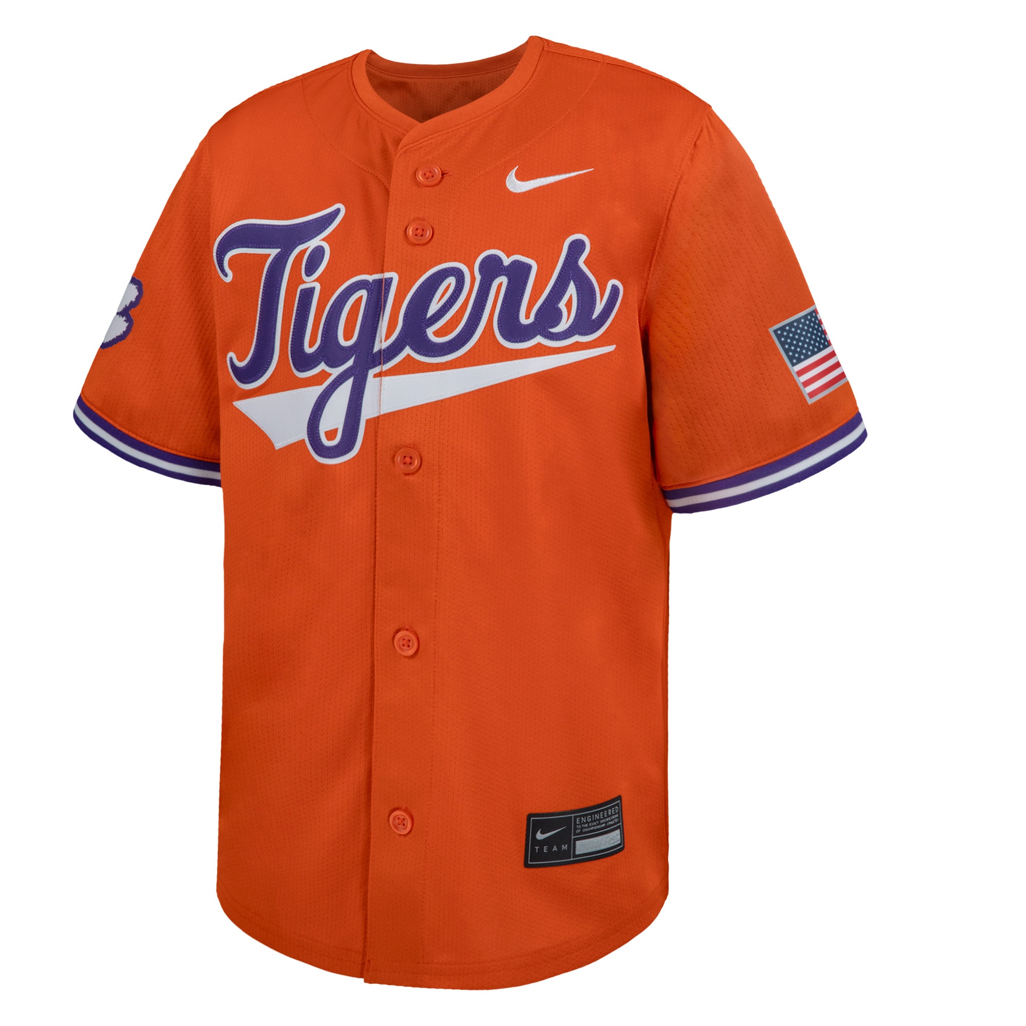 [NJP] Clemson Tigers Youth Limited Baseball Jersey - Orange