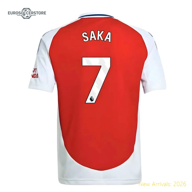 2024-2025 Arsenal Kids Durable Jersey Saka Aeroready Flexible