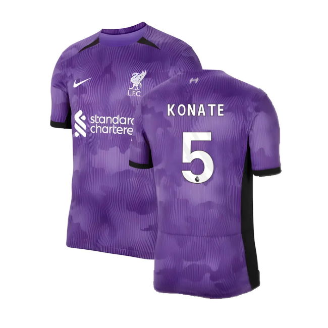 Great Deal 2023-2024 Liverpool Third EPL Shirt Exceptional Konate#122