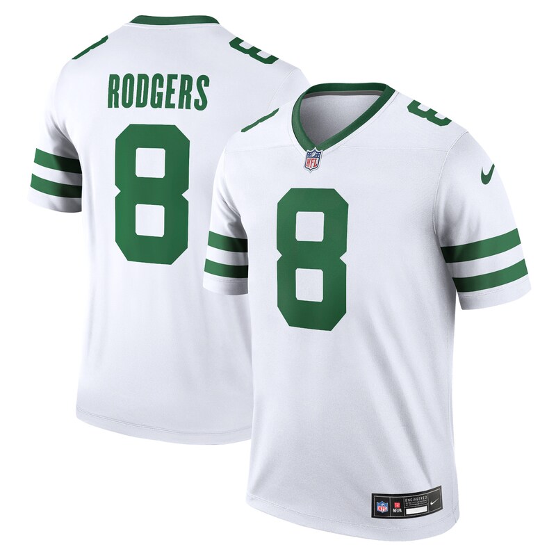 None Aaron Rodgers NY Jets Bold Premium Material Jersey for NFL Fans