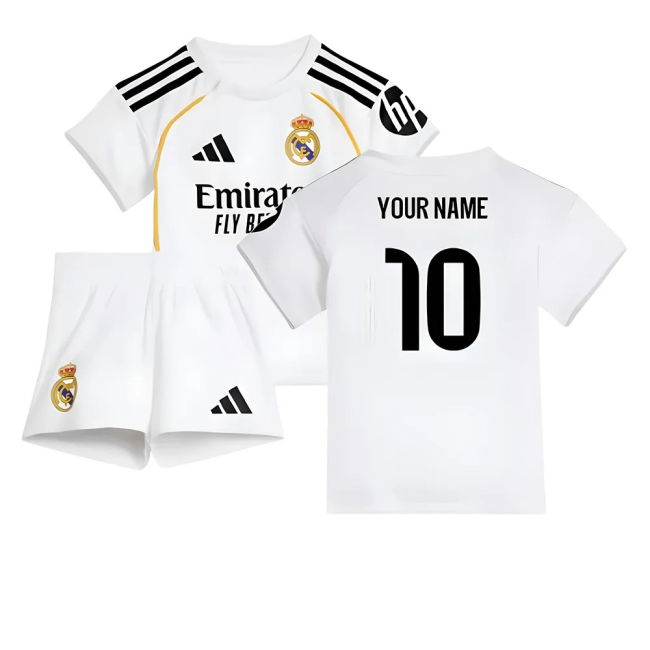 2025-2026 RM Home Football Shirt - Baby (Your Name) Quick Dry