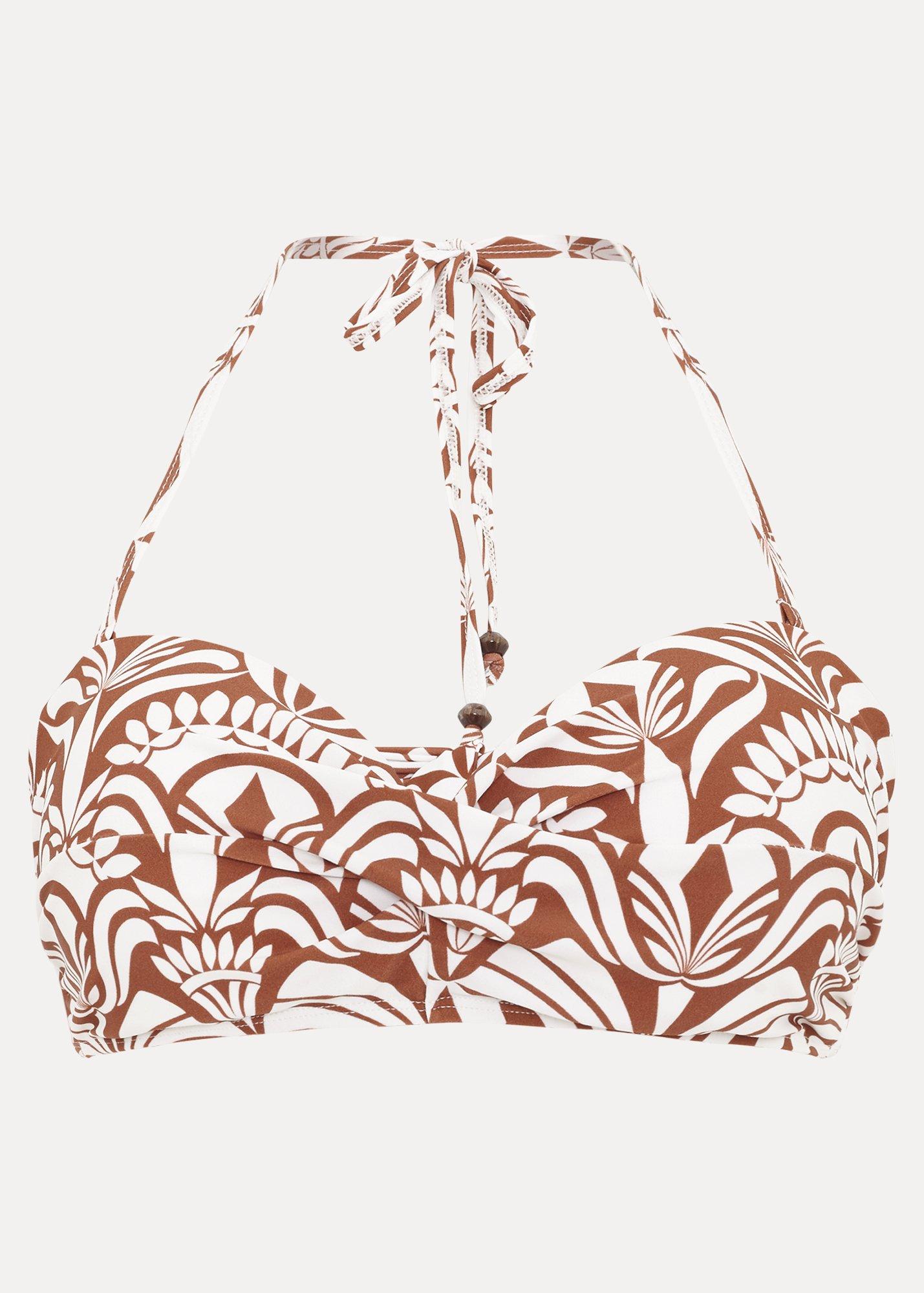 Tile Print Bikini Top