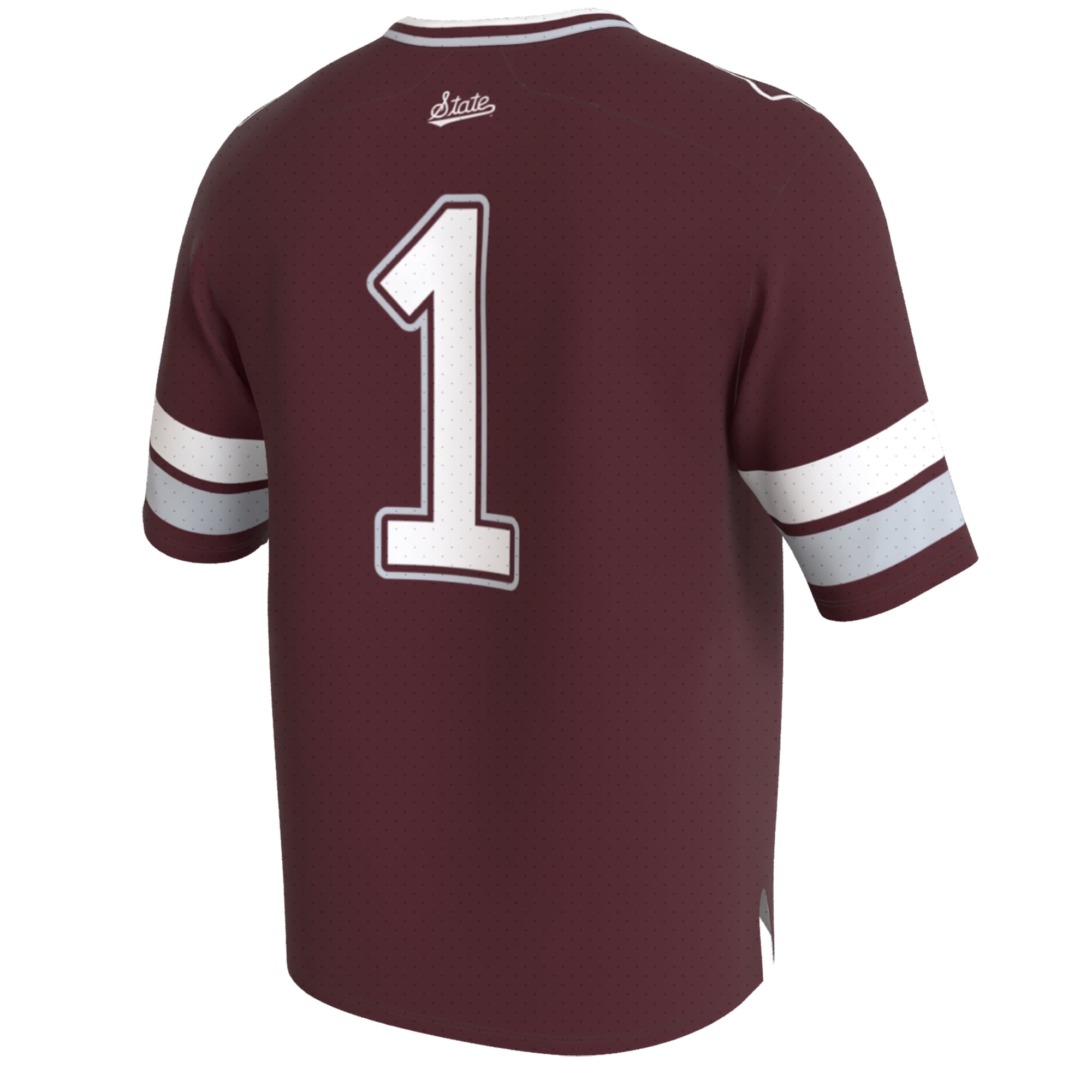 Unisex Maroon Mississippi State Bulldogs Lightweight Collegiate Football Fashion Jersey