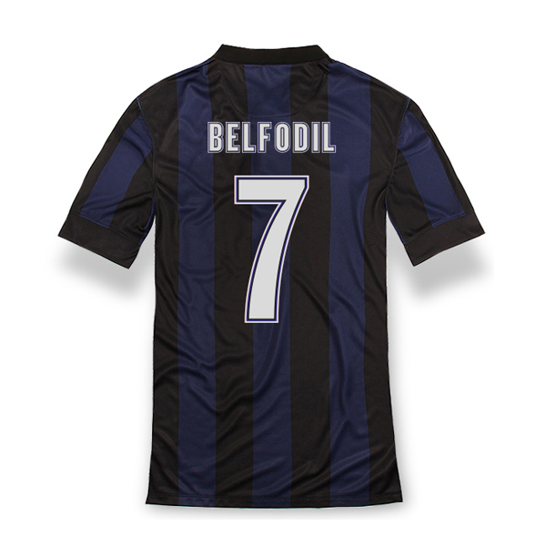 13-14 Inter Milan 7 Belfodil Home Soccer Jersey Shirt - Official
