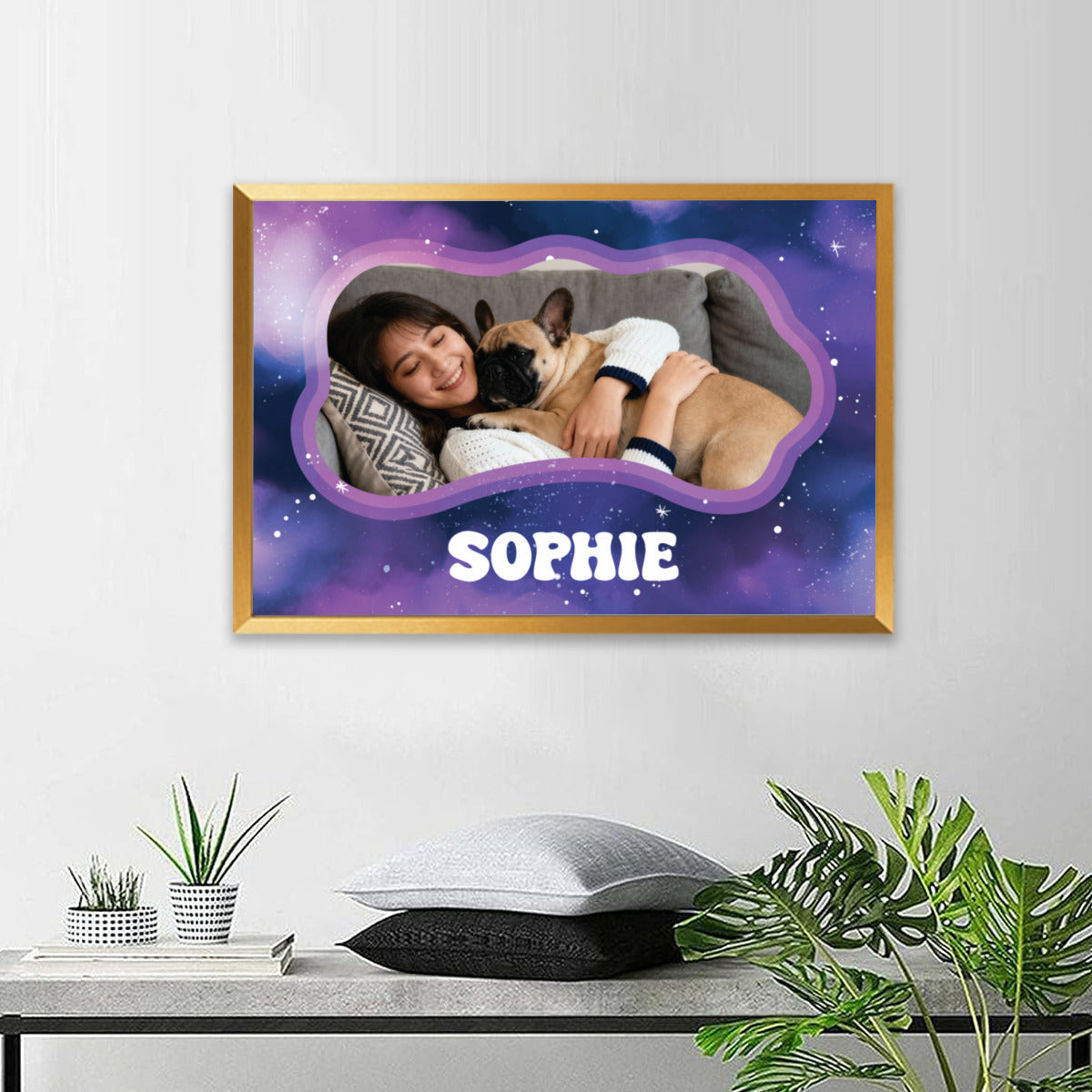 French Bulldog Bowie Personalized Framed Poster • Wall Decoration Durable Dog Item