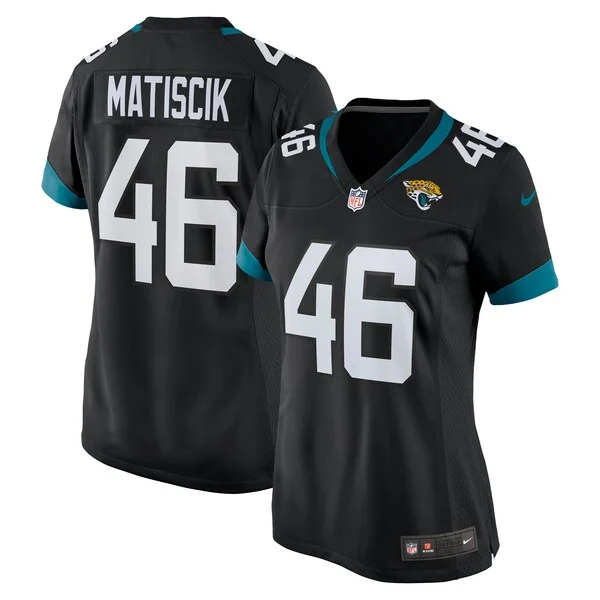 None Ross Matiscik Game Jersey - Black | NFL Player Jersey | NFL Footb