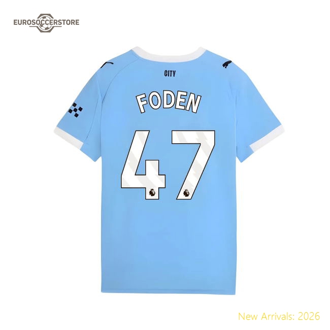Man City Kids Foden Safe Jersey Dri-fit Flexible Machine-washable