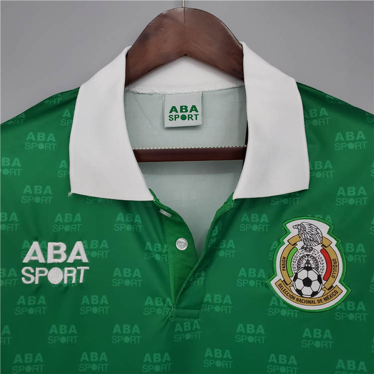 Advanced Fabric MEXICO RETRO SHIRT 1995 HOME SOCCER JERSEY FOOTBALL