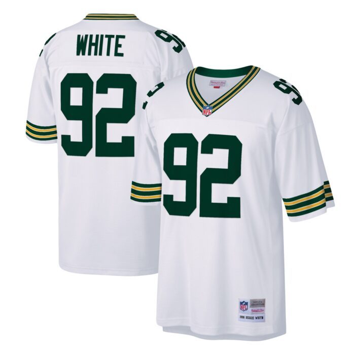 Men's Green Bay Packers Reggie White Mitchell & Ness White...