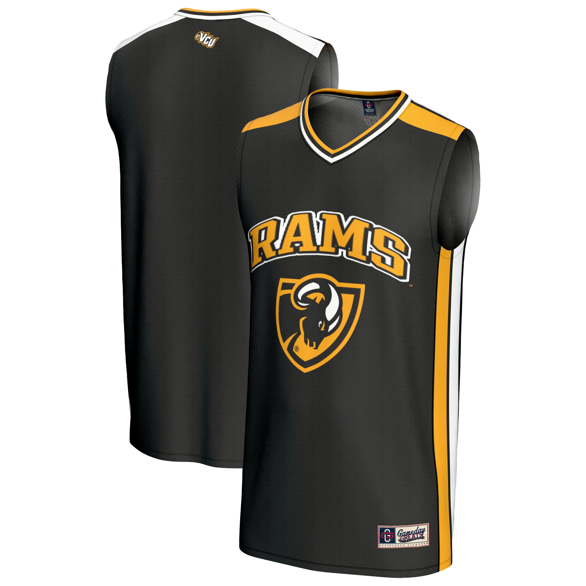 [NJP] Women's VCU Rams GameDay Greats Spirit Basketball Jersey - Black