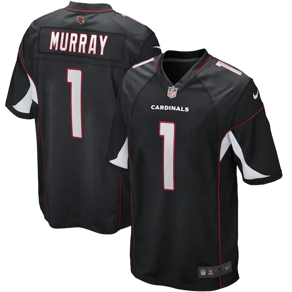 None Kyler Murray Game Jersey - Black | NFL Player Jersey | NFL Footba