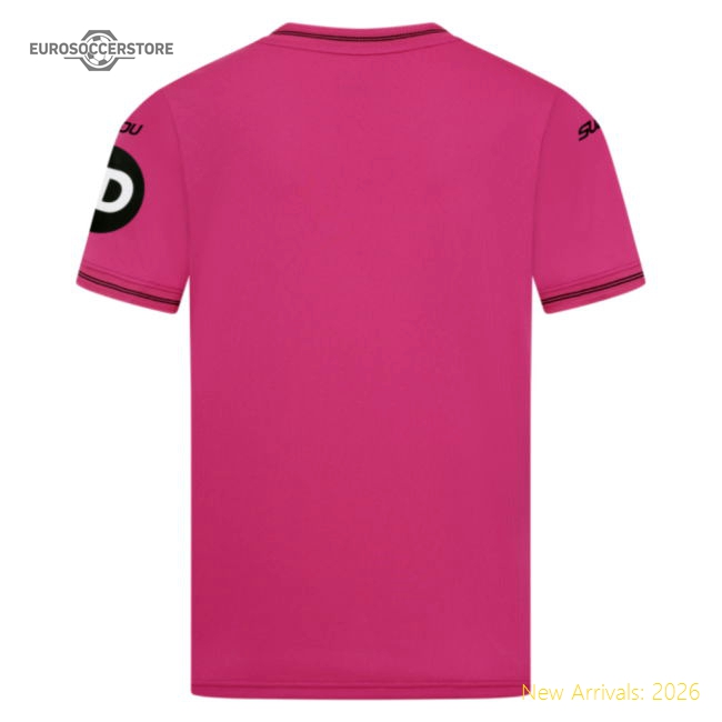 2025-2026 Wolves Goalkeeper Away Shirt Pink - Junior Fan Edition