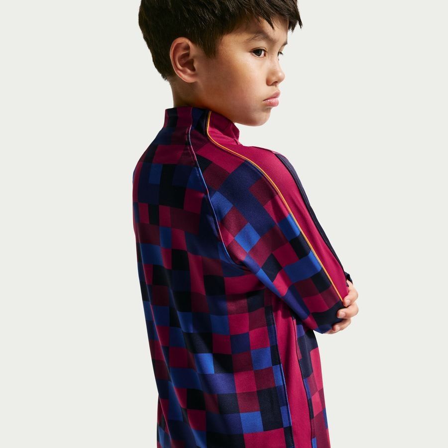 Barcelona Training Shirt Dri-FIT Strike - Noble Red/Blackened Blue/Mineral Yellow Kids