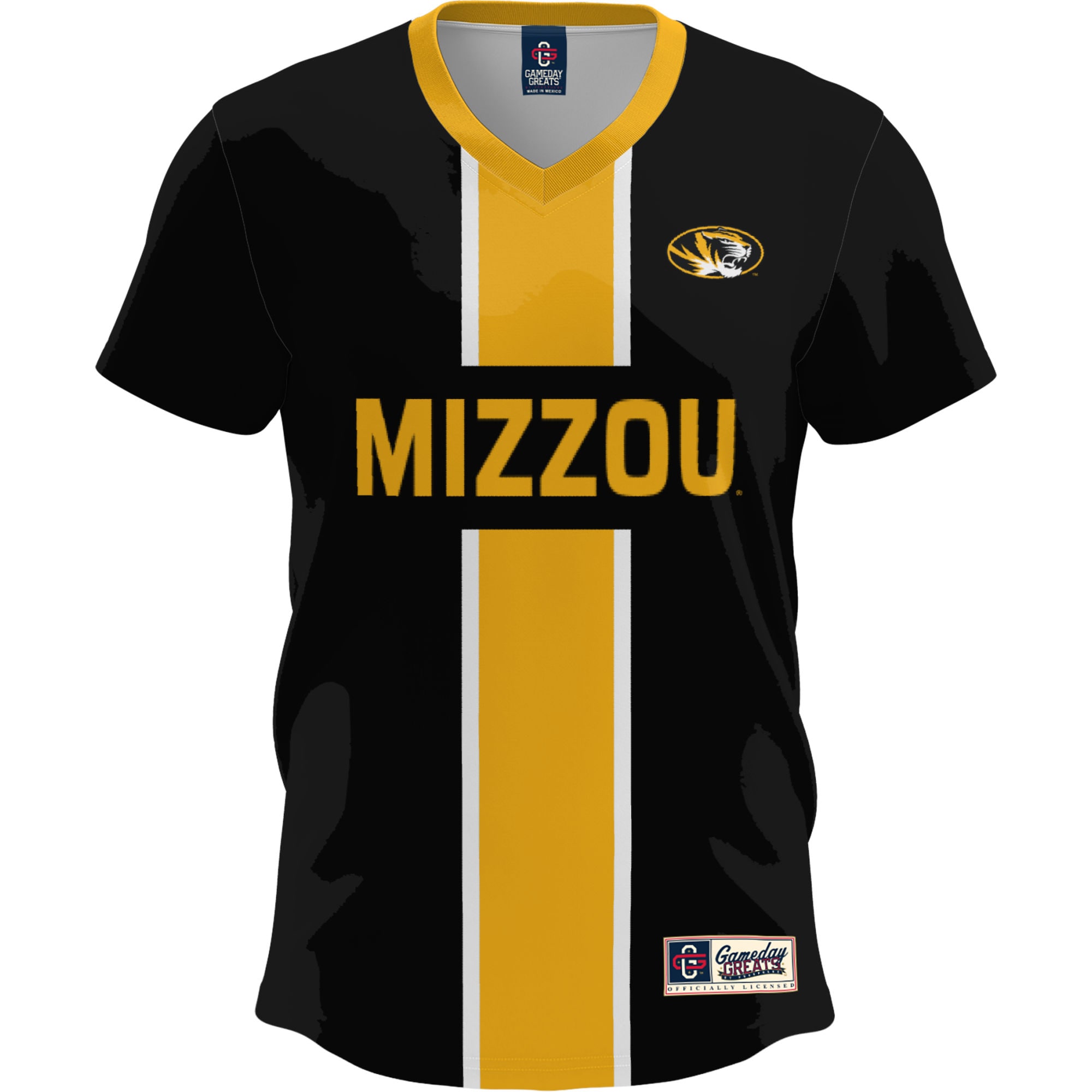 [JED] Missouri Tigers GameDay Greats Lightweight Soccer Fashion Jersey - Black