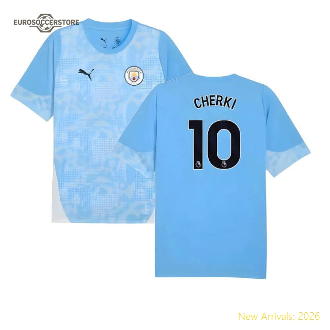 2025-2026 Man City Kids Non-toxic Jersey Cherki Dri-fit