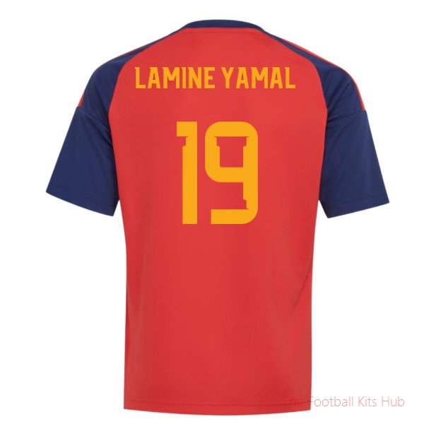 2026-2027 Spain Home Fan Jersey (Kids) (Lamine Yamal 19)
