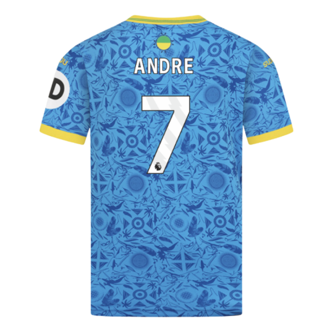 2025-2026 Wolves Third Shirt (Kids) (Andre 7) | Lightweight