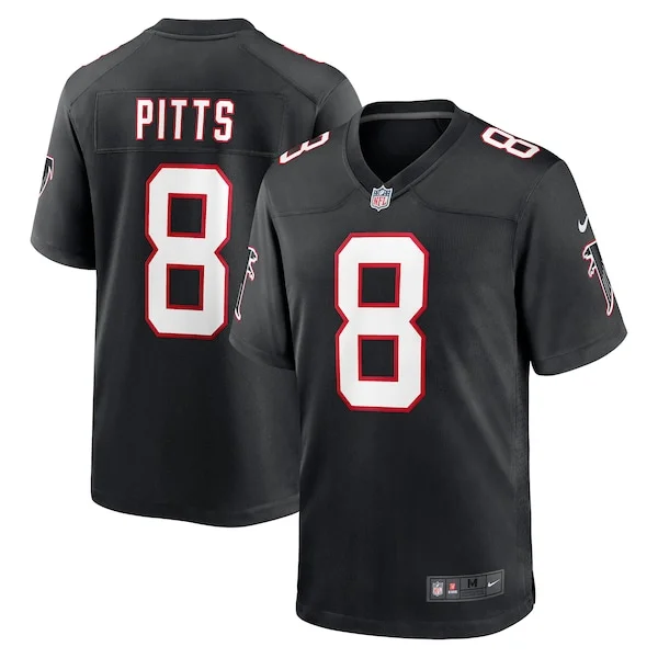 None Kyle Pitts Game Jersey - Black | NFL Player Jersey | NFL Football
