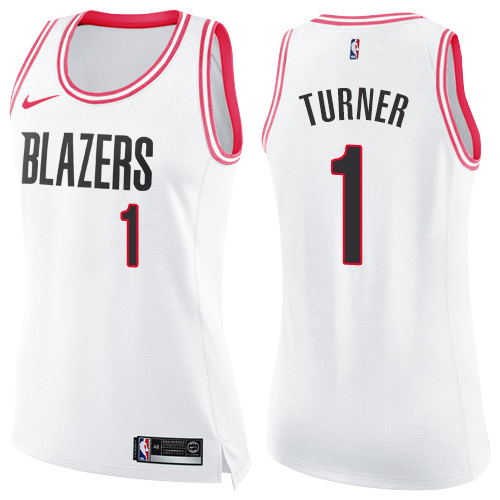 White POR Trail Blazers #1 Nike Performance Jersey NBA Fan Apparel
