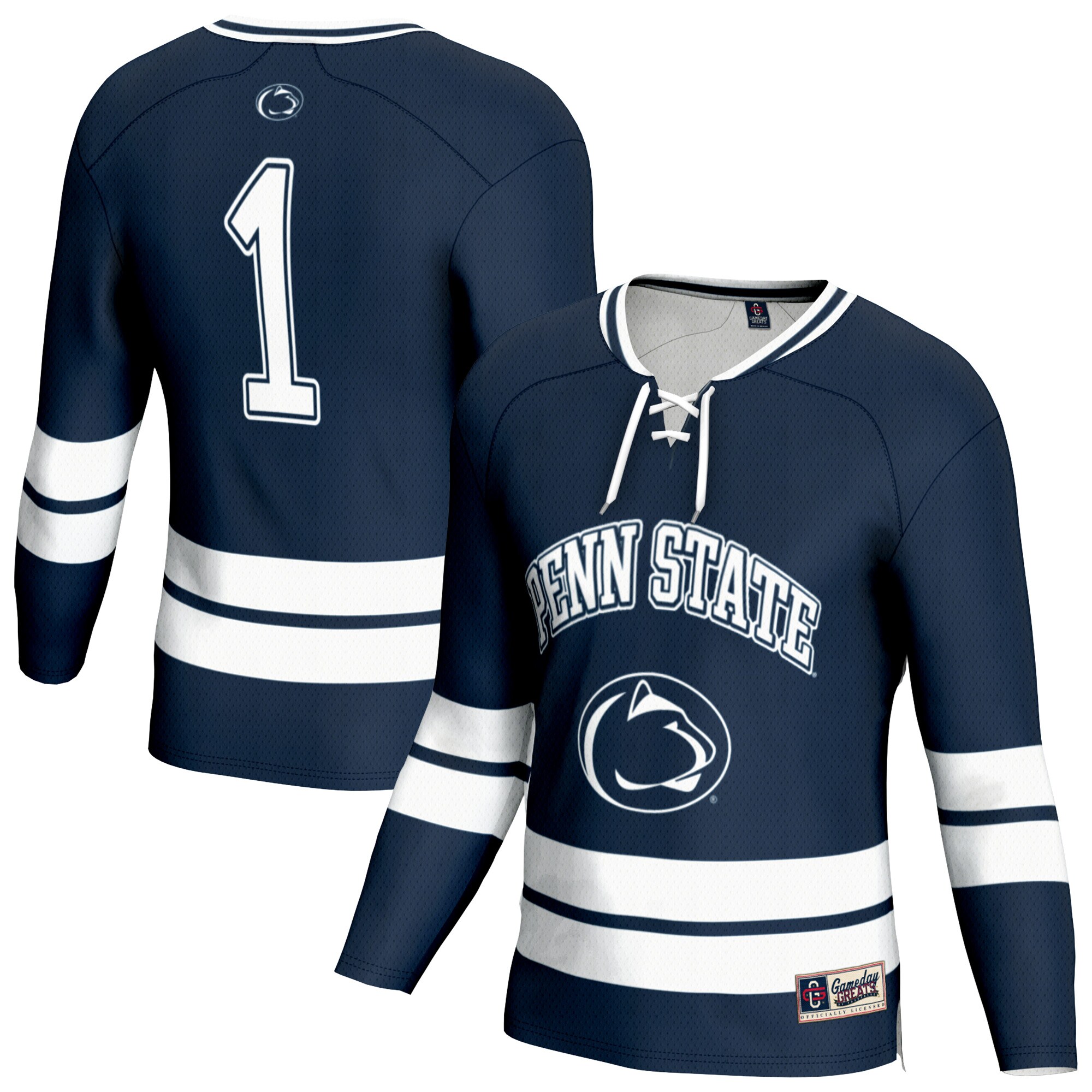[DDG] Penn State Nittany Lions GameDay Greats Unisex Lightweight Men's Hockey Team Fashion Jersey - Navy