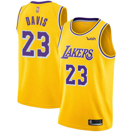 Nike Lakers Gold Anthony Davis #23 Jersey - Basketball Jersey