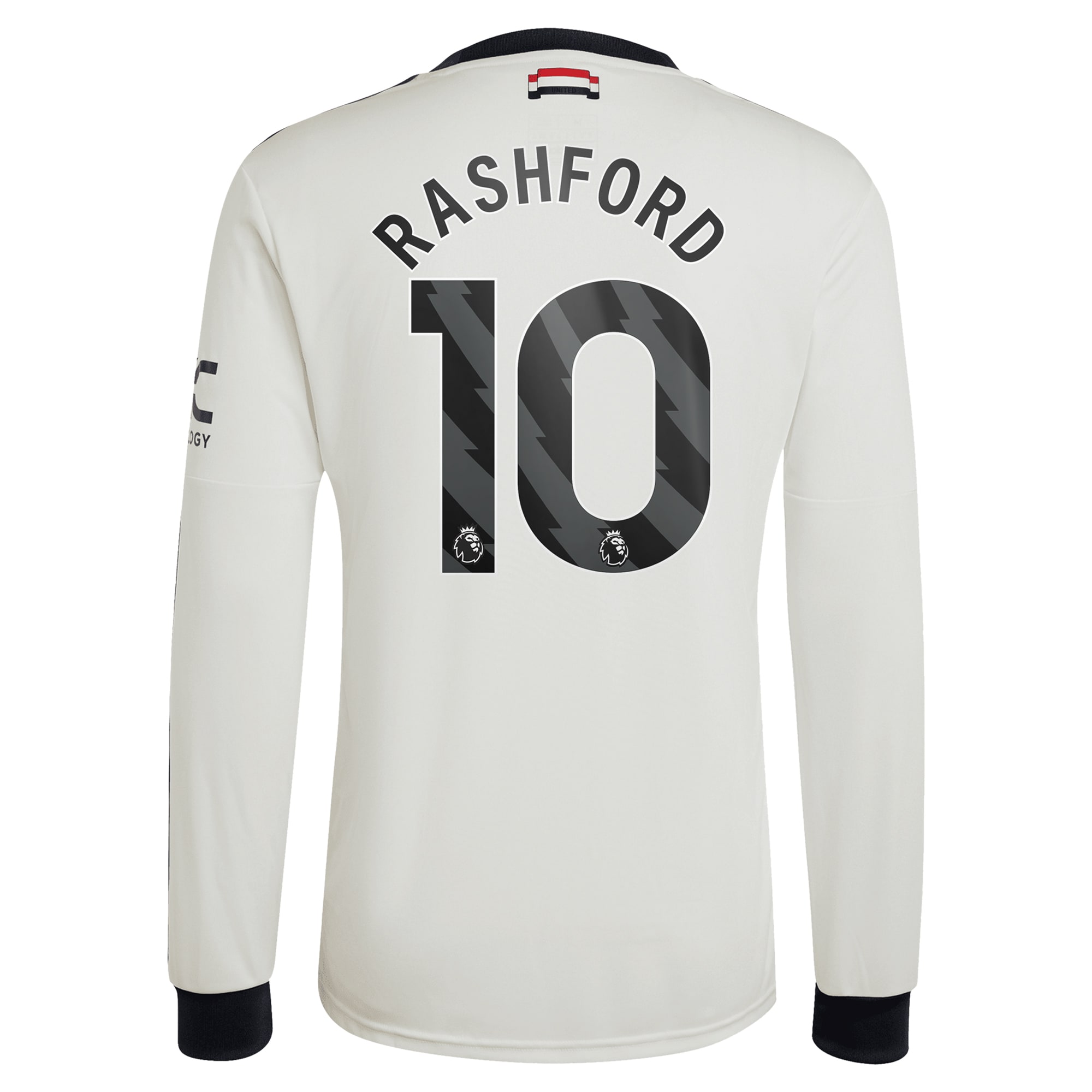 [SJH] Marcus Rashford Manchester United Originals 2024/25 Third Replica Long Sleeve Jersey - Cream