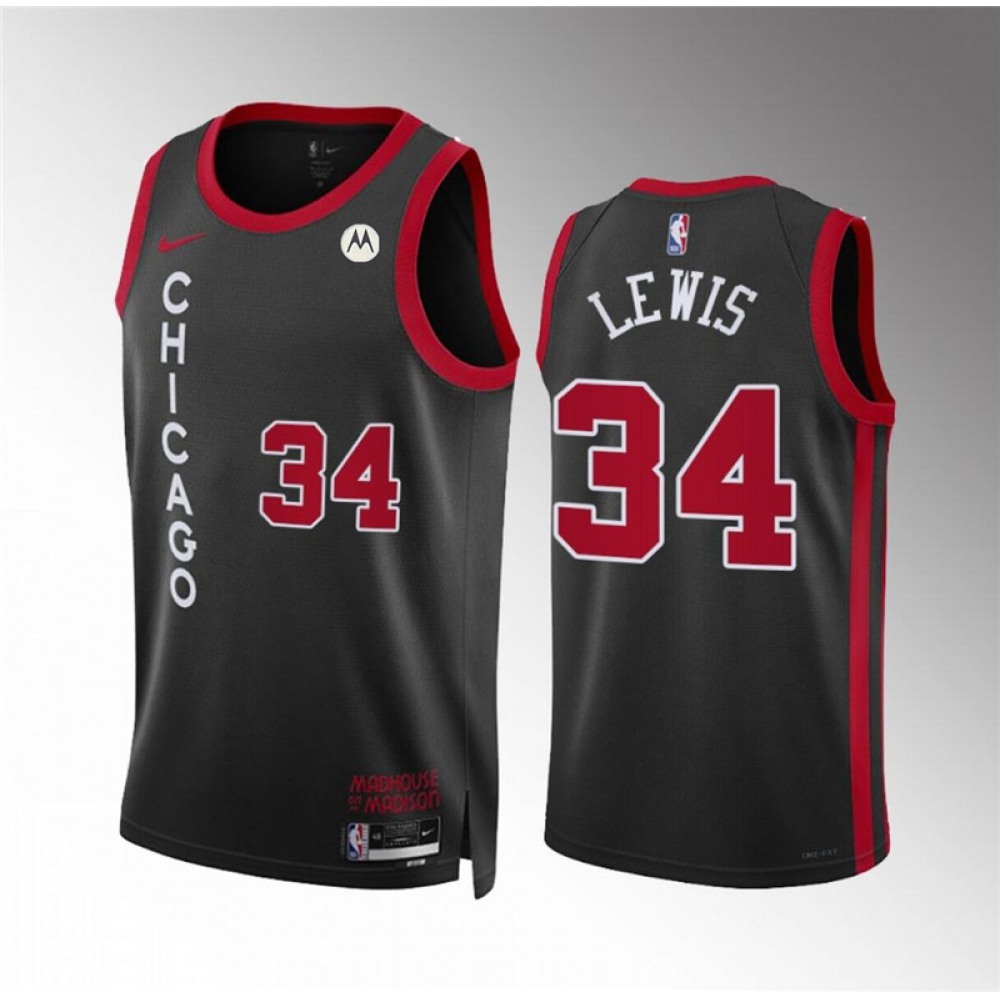 Premium 34 Chicago Bulls Black Jersey - City Edition - Basketball Fan Gear