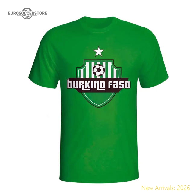 Outstanding Burkino Faso Country Logo T-shirt (green) - World Cup Edition