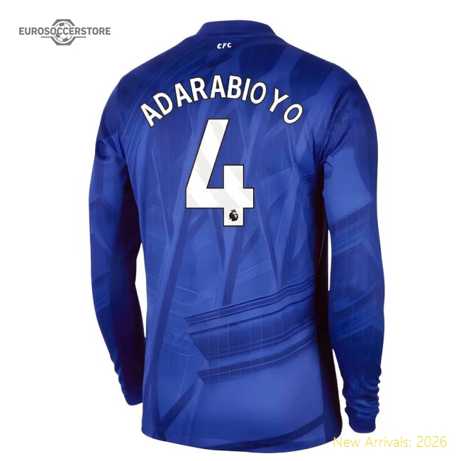 Premium 2025-2026 Chelsea Home Long Sleeve Shirt (adarabioyo 4)