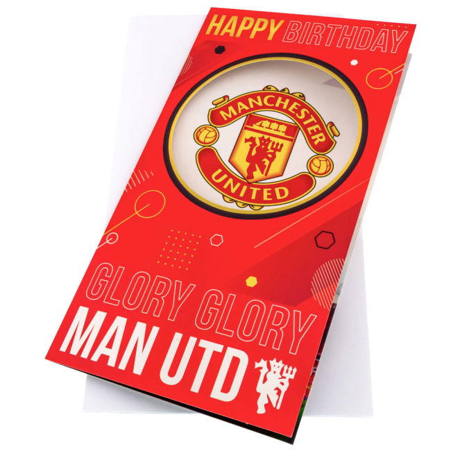 Women's Manchester United FC Glory Glory Birthday Card