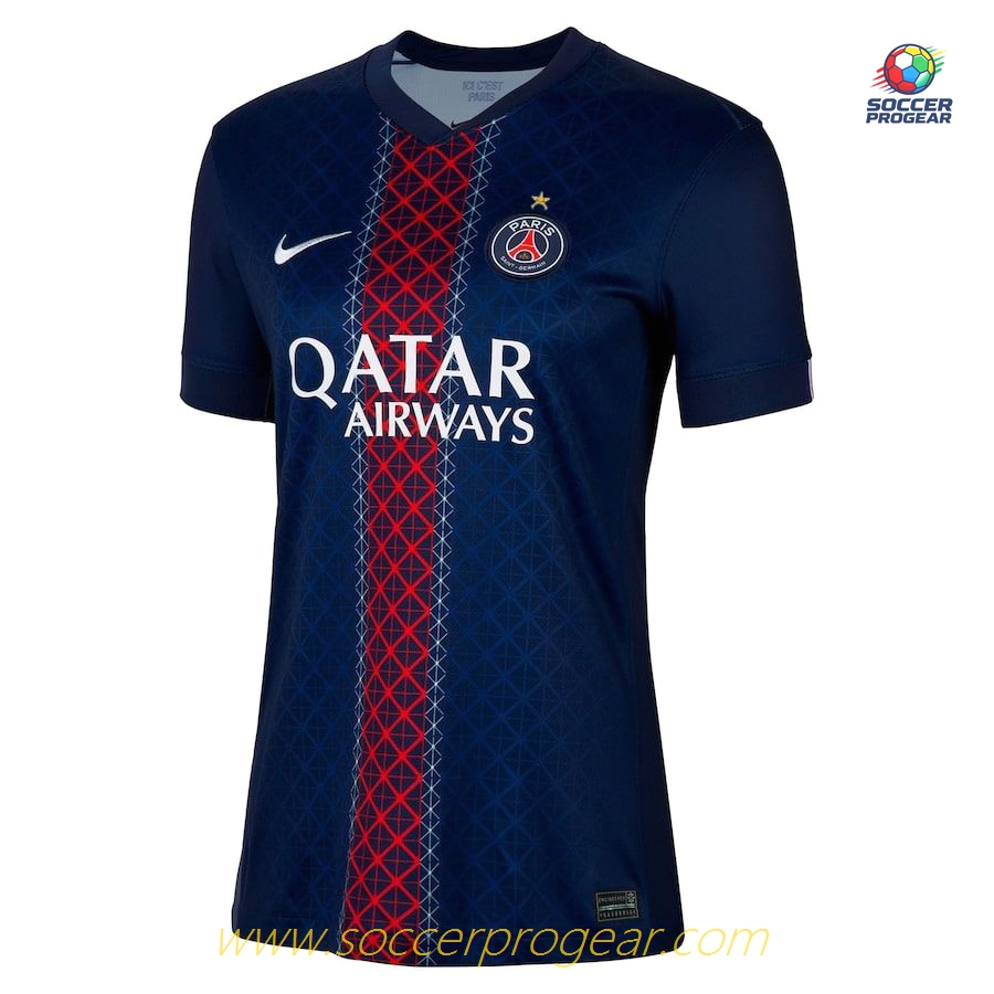 PSG Women's Edition's Home Soccer Team Shirt 2025-2026 Season 1 Star