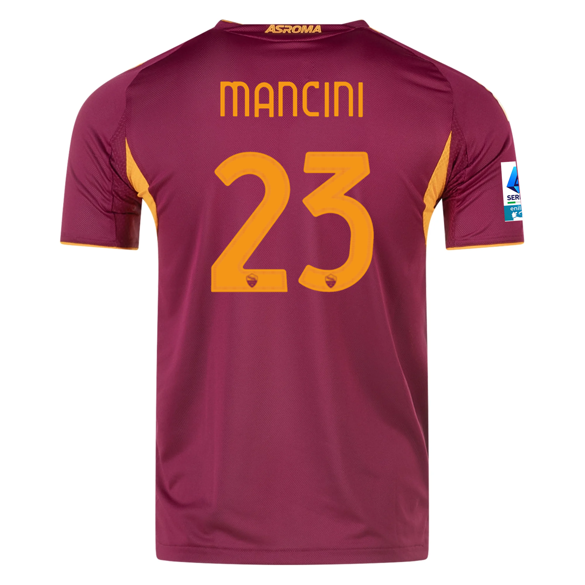 AS Roma Mancini 2025-2026 Ser Home Jersey – Authentic Shirt