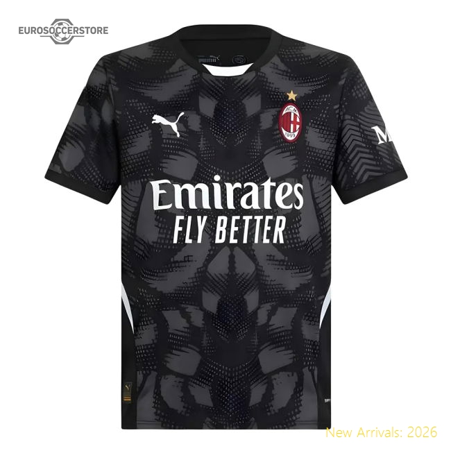 Authentic 2024-2025 Ac Milan Home Goalkeeper Shirt (Black)