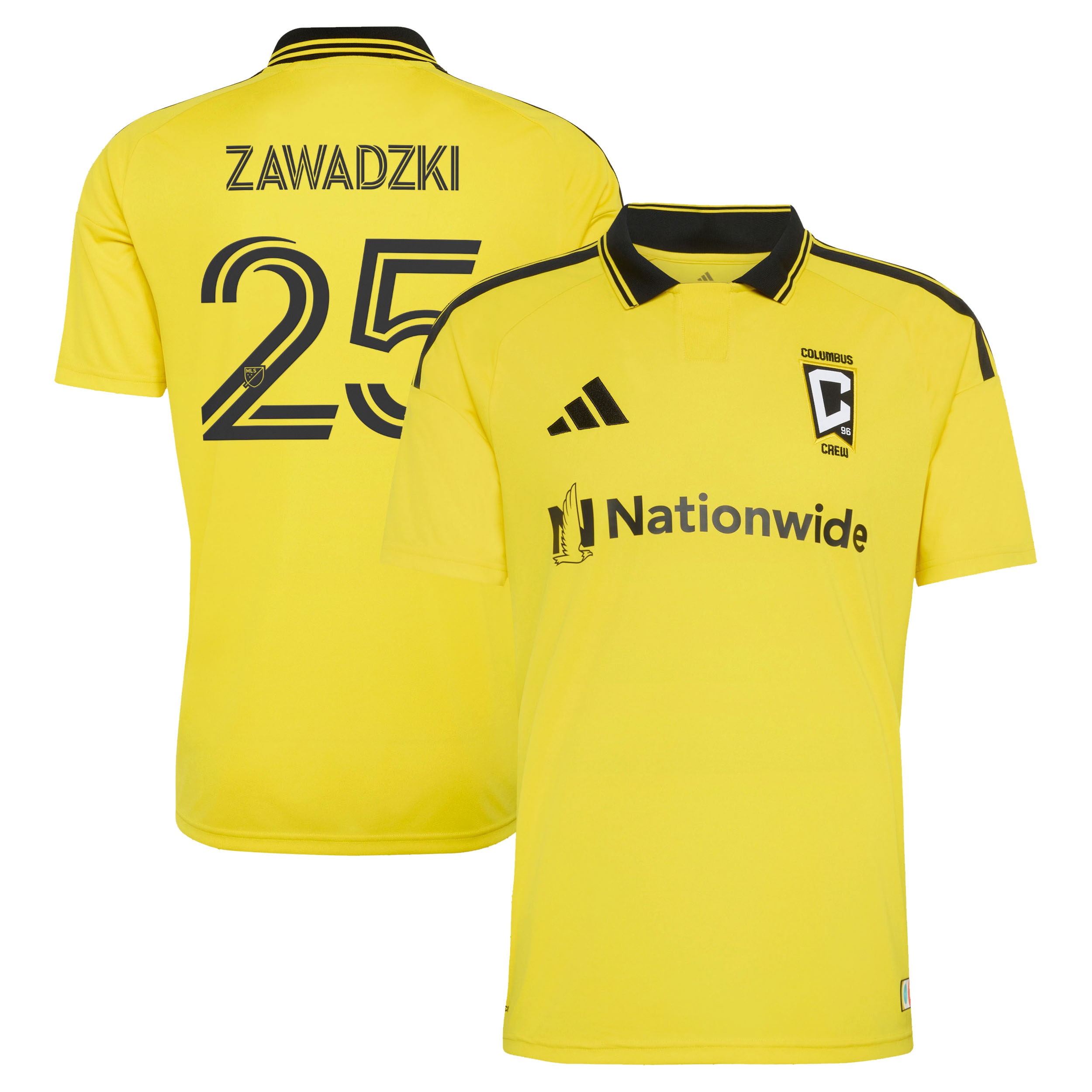 [JED] Women's Sean Zawadzki Columbus Crew 2026 The Crafted for Excellence Kit Replica Jersey - Yellow