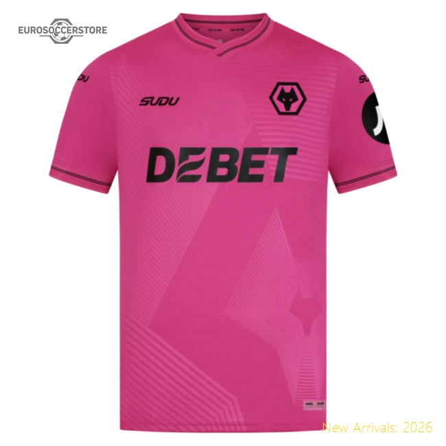 Official 2025-2026 Wolves Goalkeeper Away Shirt (pink) - Premium