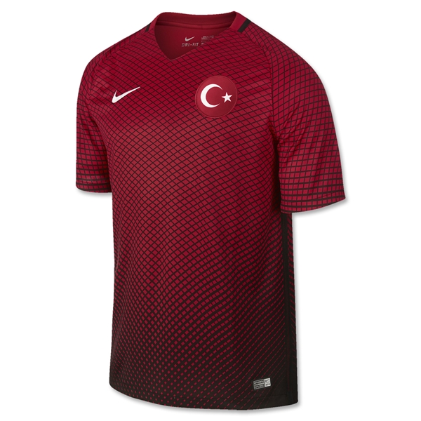 Breathable Discount Turkey Soccer Jersey Football Shirt Home Euro 2016
