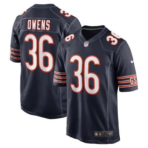 None Jonathan Owens Game Jersey - Navy | NFL Player Jersey | NFL Footb